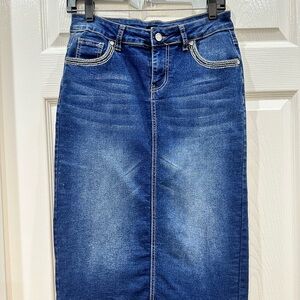 Classic Blue Denim Skirt Women's Jeans Be ❤️ Girl Bundle Skirts